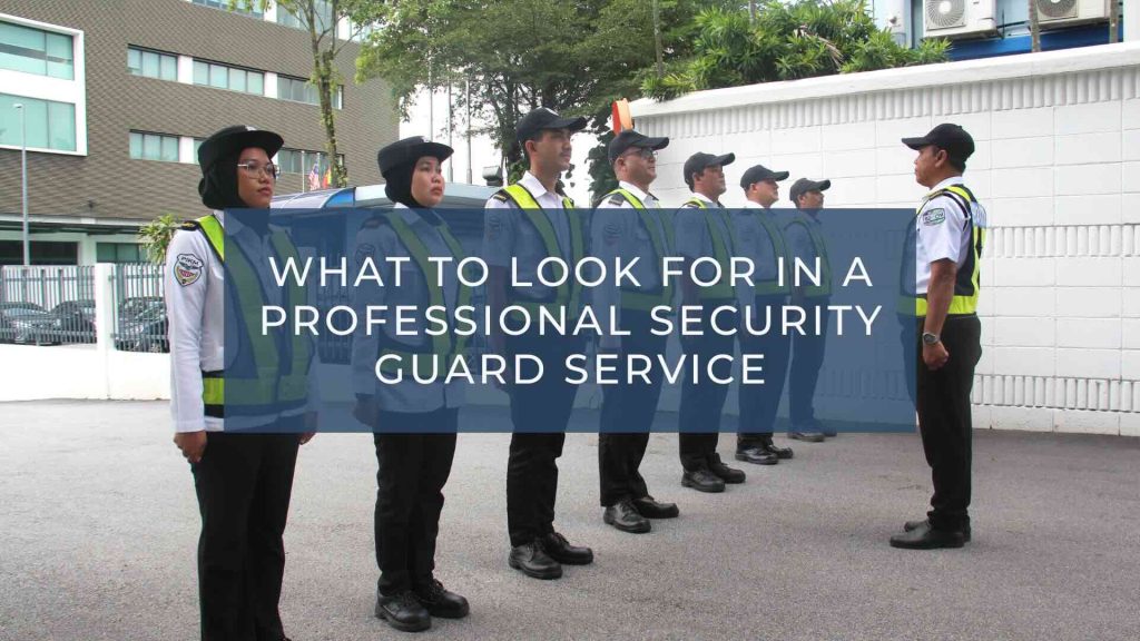 What to Look for in a Professional Security Guard Service