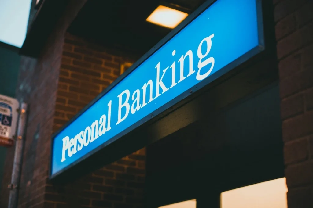 Personal banking branch entrance supported by access control system for banks and physical security measures