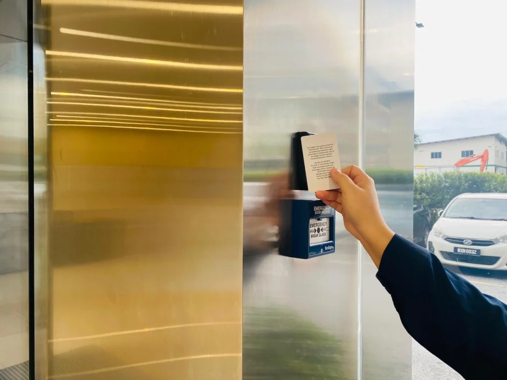 Student access control system with card reader for safer school campus entry